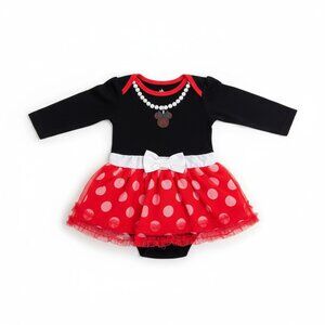 Girls Minnie Mouse Onesie Size 6-9 Months Black